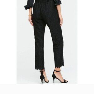 J CREW Lace Dress Work Pants Womens Black Pull On Peyton size 00 XXS